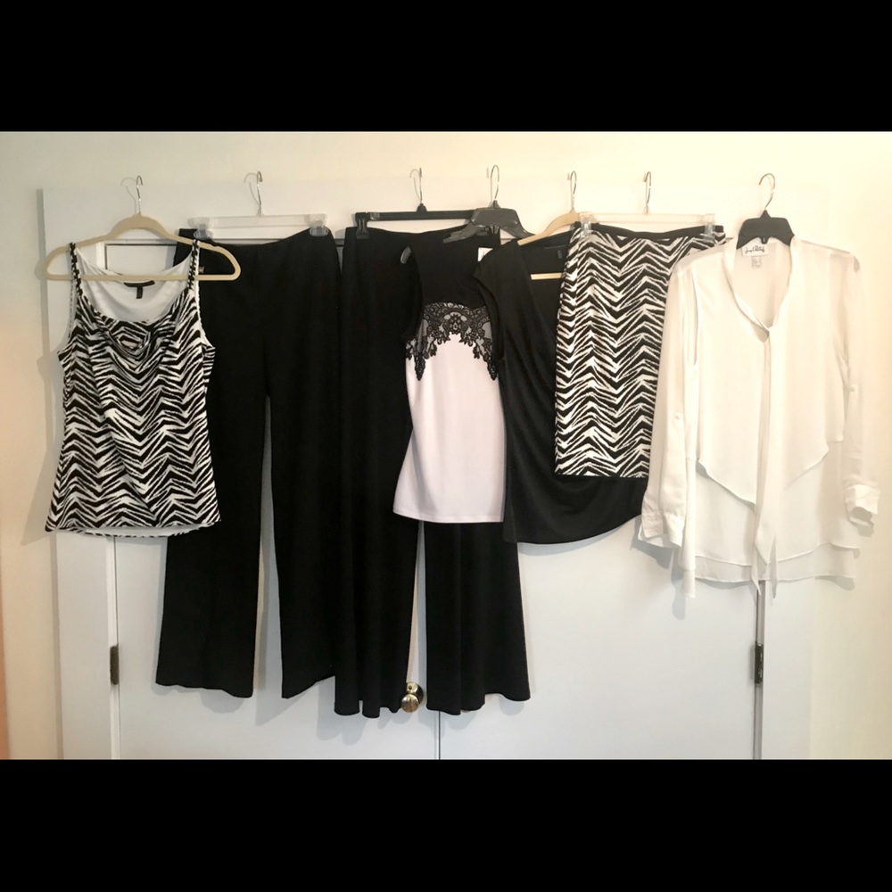 Black and white capsule wardrobe